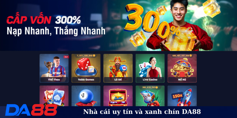 Nhà cái uy tín và xanh chín DA88