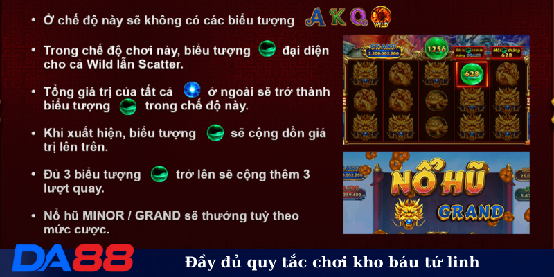 Đầy đủ quy tắc chơi kho báu tứ linh