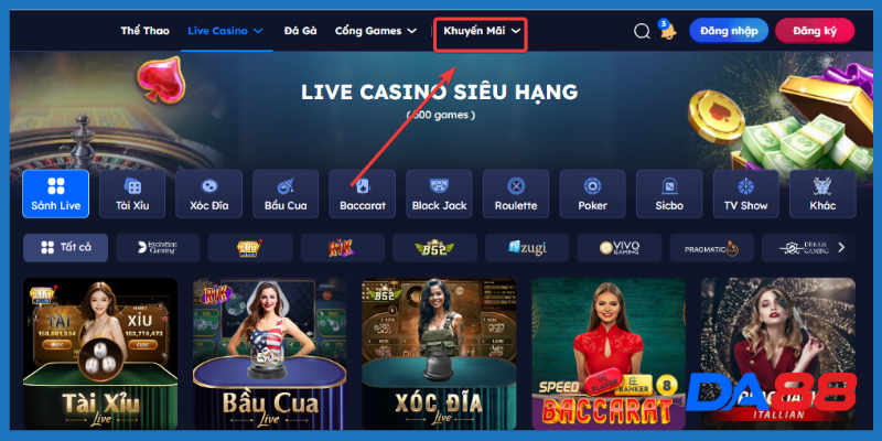 Bạn nhấn mục khuyến mãi để tham gia ưu đãi phù hợp