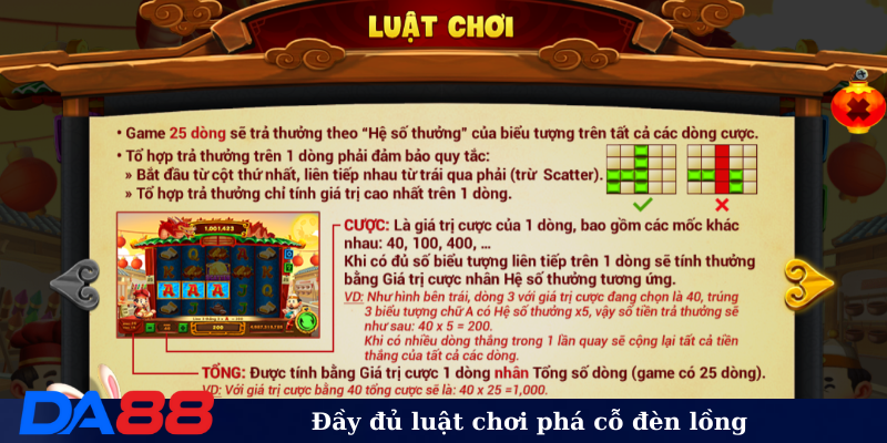 Đầy đủ luật chơi phá cỗ đèn rồng