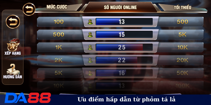 Ưu điểm hấp dẫn từ phỏm tá lả