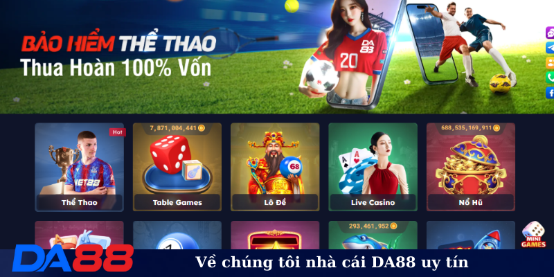 Về chúng tôi nhà cái DA88 uy tín