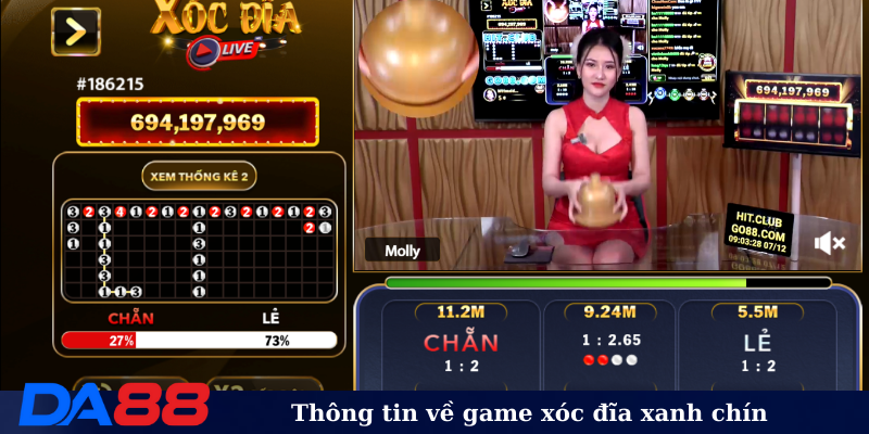 Thông tin về game xóc đĩa xanh chín
